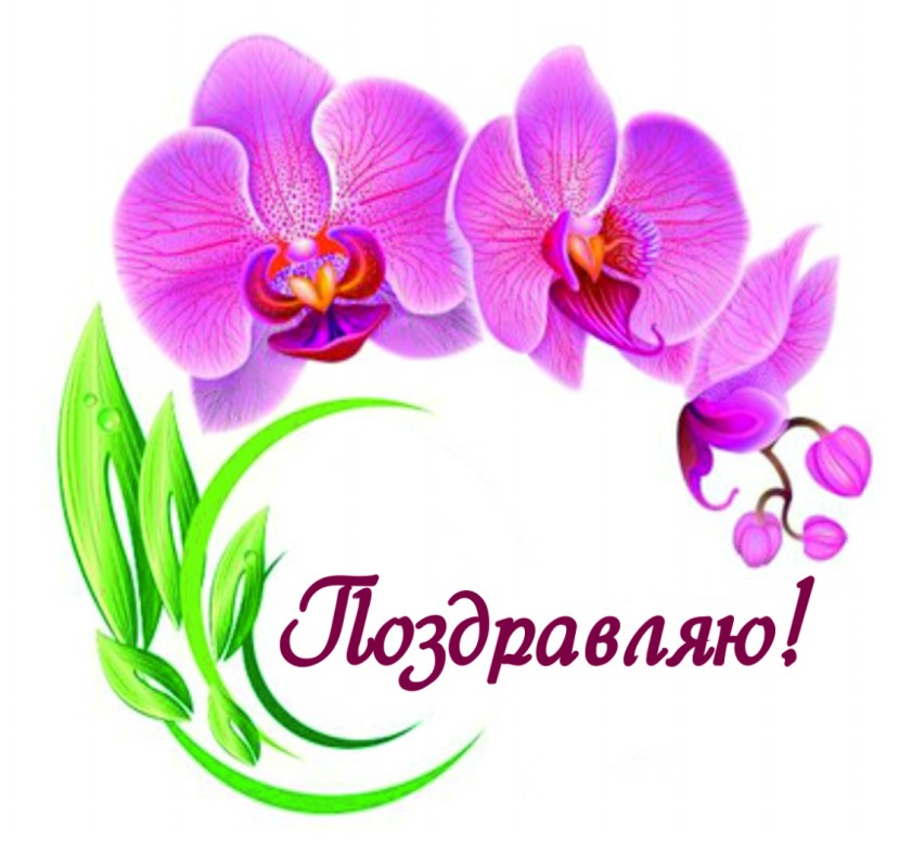 Шоколадная открытка "Поздравляю орхидеи" (Код 020109)